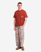 T-shirt ample Japo rouille