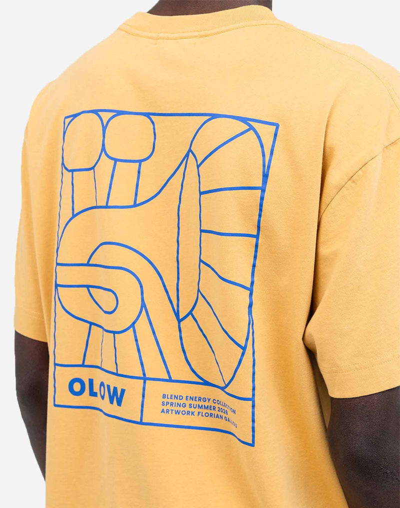 Tshirt ample Jazzy ocre