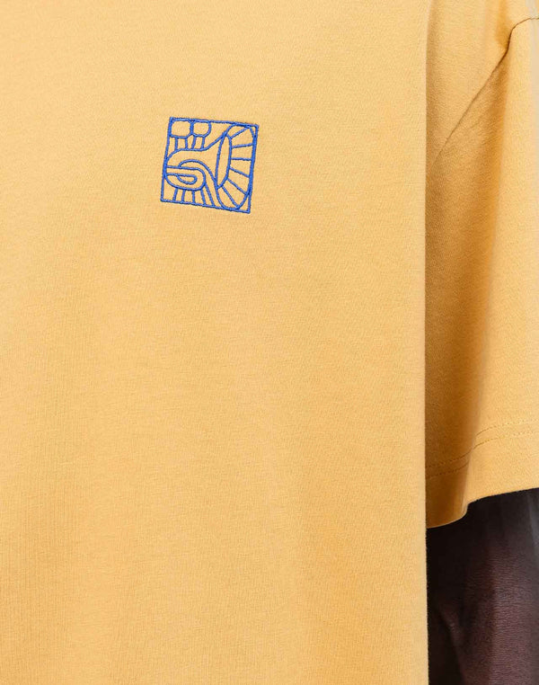 Tshirt ample Jazzy ocre