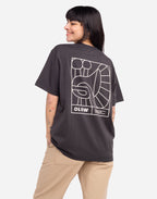 Tshirt ample Jazzy noir carbone