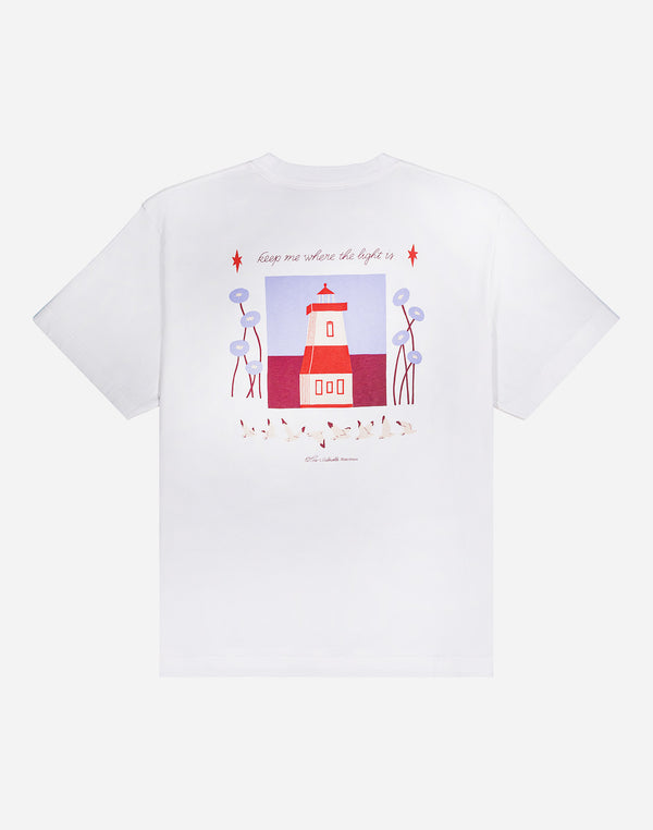 T-shirt ample Light House écru