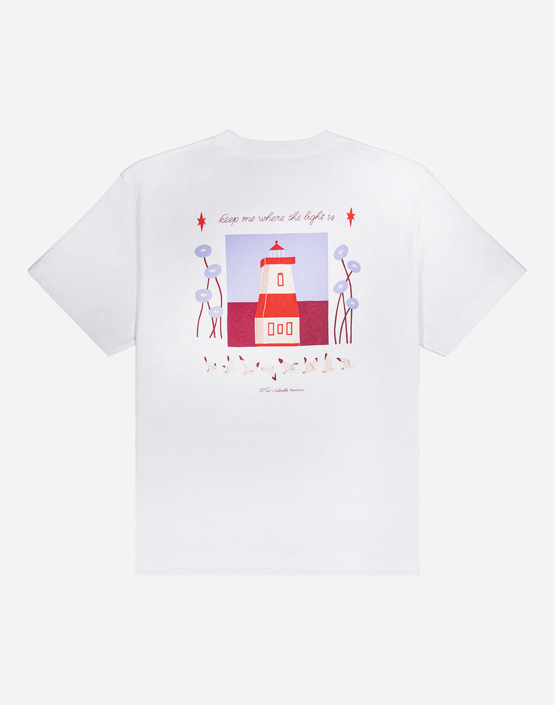 T-shirt ample Light House écru