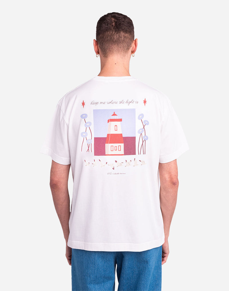 T-shirt ample Light House écru
