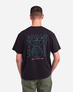 T-shirt ample Méridional noir carbone