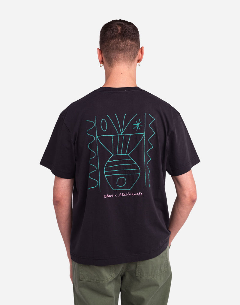 T-shirt ample Méridional noir carbone