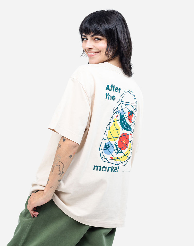 Tshirt ample Meshbag crème