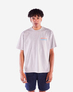 T-shirt ample Morning Coffee gris chiné