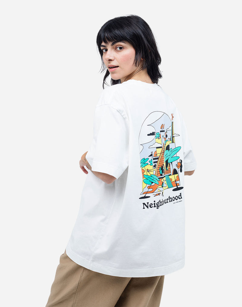 Tshirt ample Neighbourhood écru