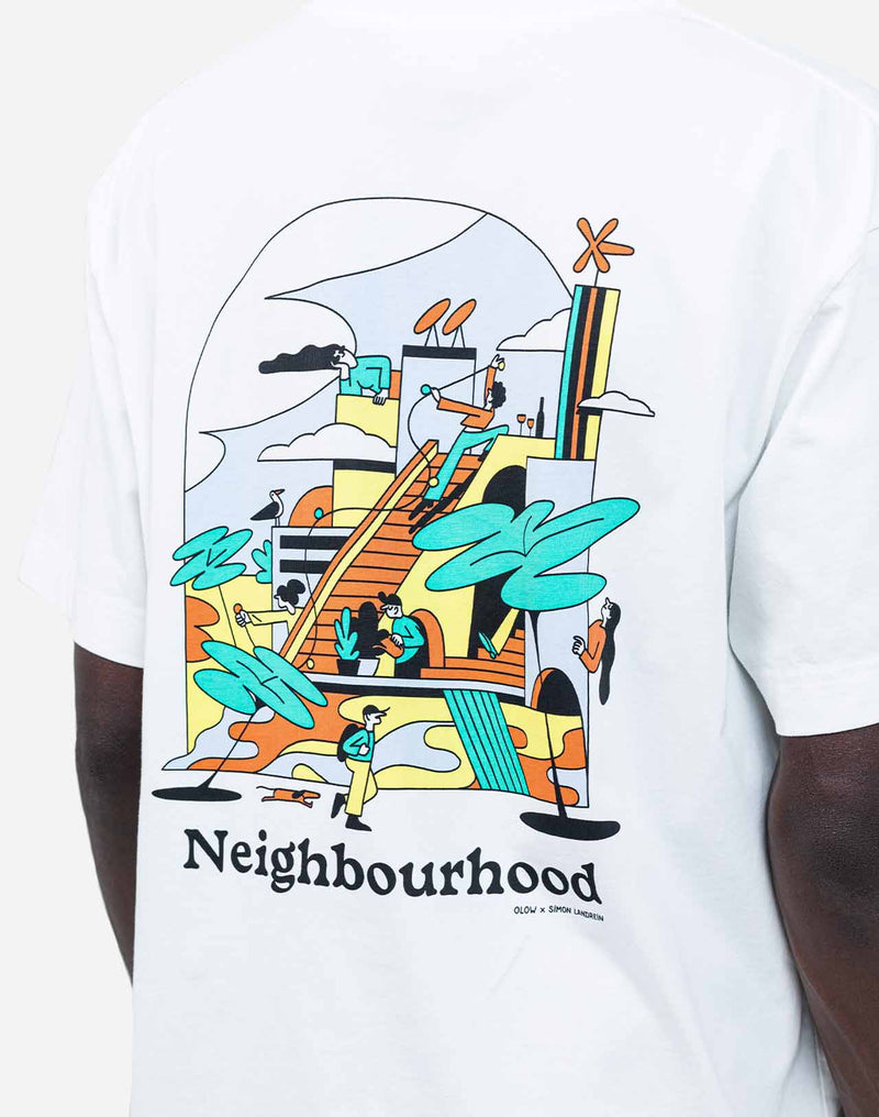 Tshirt ample Neighbourhood écru