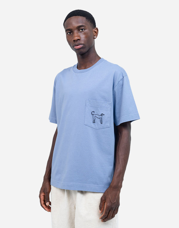 Tshirt ample People bleu azur