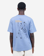Tshirt ample People bleu azur