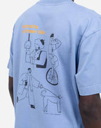 Tshirt ample People bleu azur