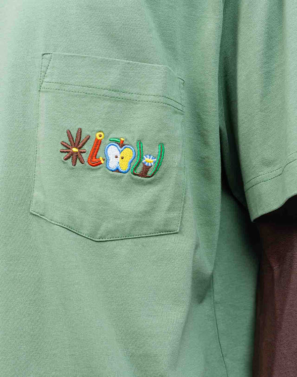 Tshirt ample Pictures vert sauge