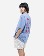 Tshirt ample Planting bleu azur