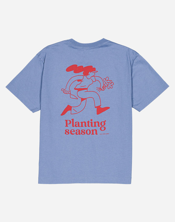 Tshirt ample Planting bleu azur