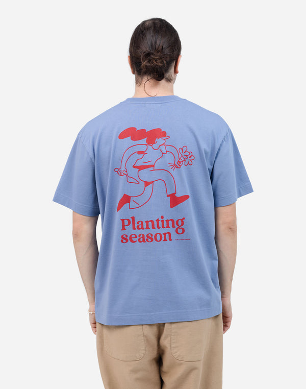 Tshirt ample Planting bleu azur