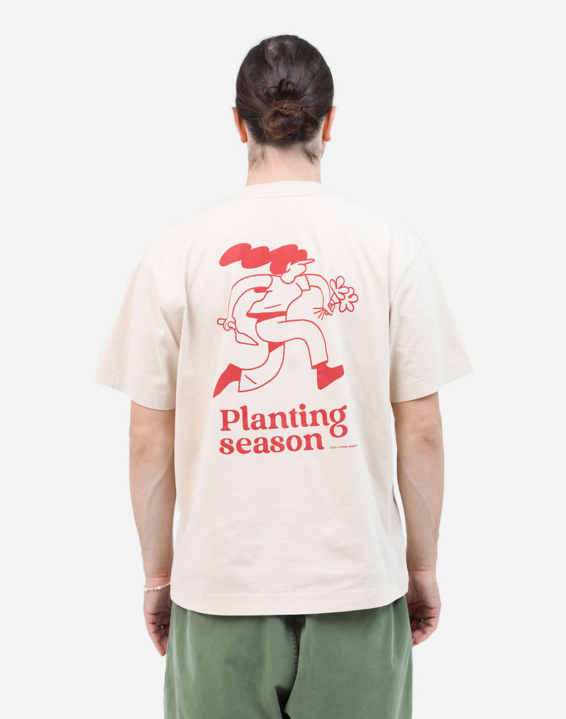Tshirt ample Planting crème