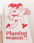 Tshirt ample Planting crème