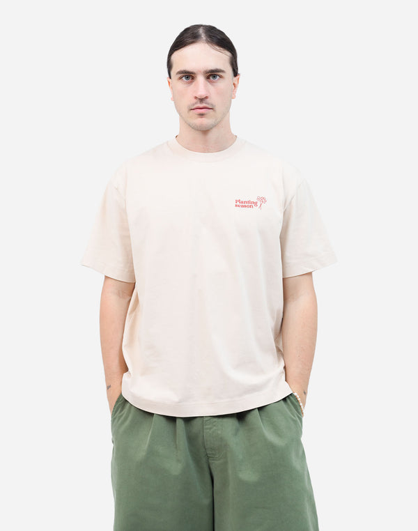 Tshirt ample Planting crème