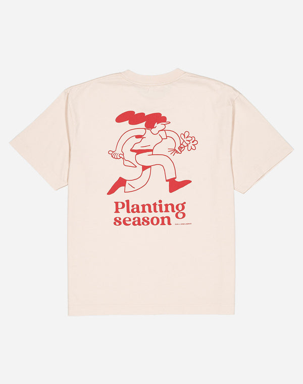 Tshirt ample Planting crème