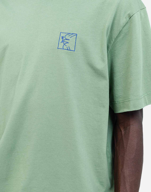 Tshirt ample Pomba vert sauge