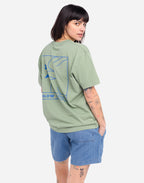 Tshirt ample Pomba vert sauge