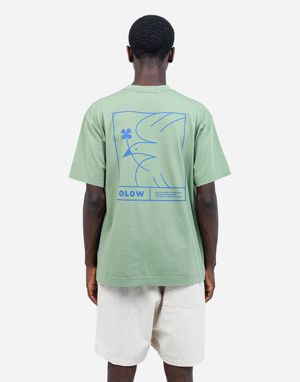 Tshirt ample Pomba vert sauge