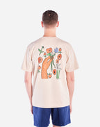 T-shirt ample Poppies crème
