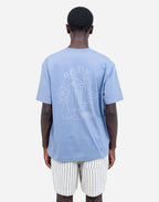 Tshirt ample Simple Life bleu azur