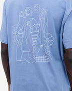 Tshirt ample Simple Life bleu azur