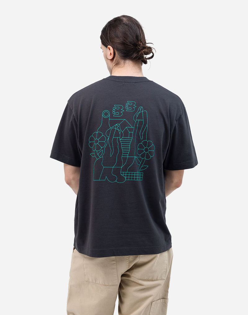Tshirt ample Simple Life noir carbone