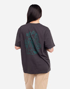 Tshirt ample Simple Life noir carbone