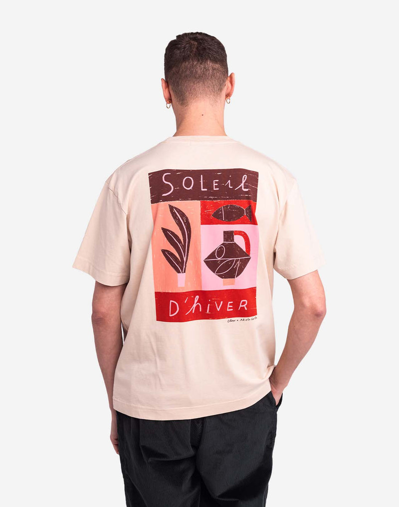 T-shirt ample Soleil d'hiver crème