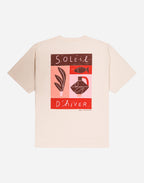 T-shirt ample Soleil d'hiver crème