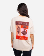 T-shirt ample Soleil d'hiver gris chiné