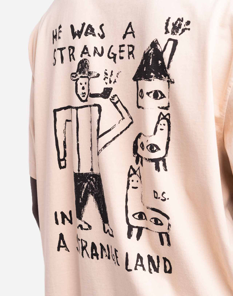 T-shirt ample Stranger crème