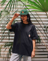 T-shirt ample Tasse Fumante noir carbone