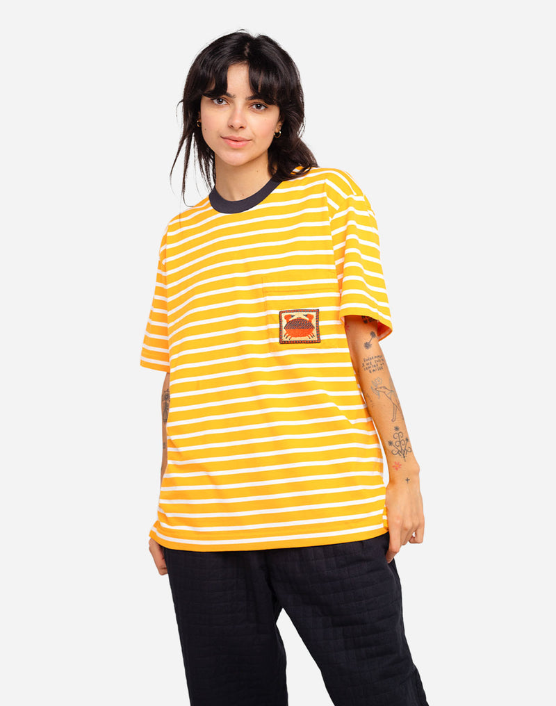 T-shirt ample Tourteau rayé