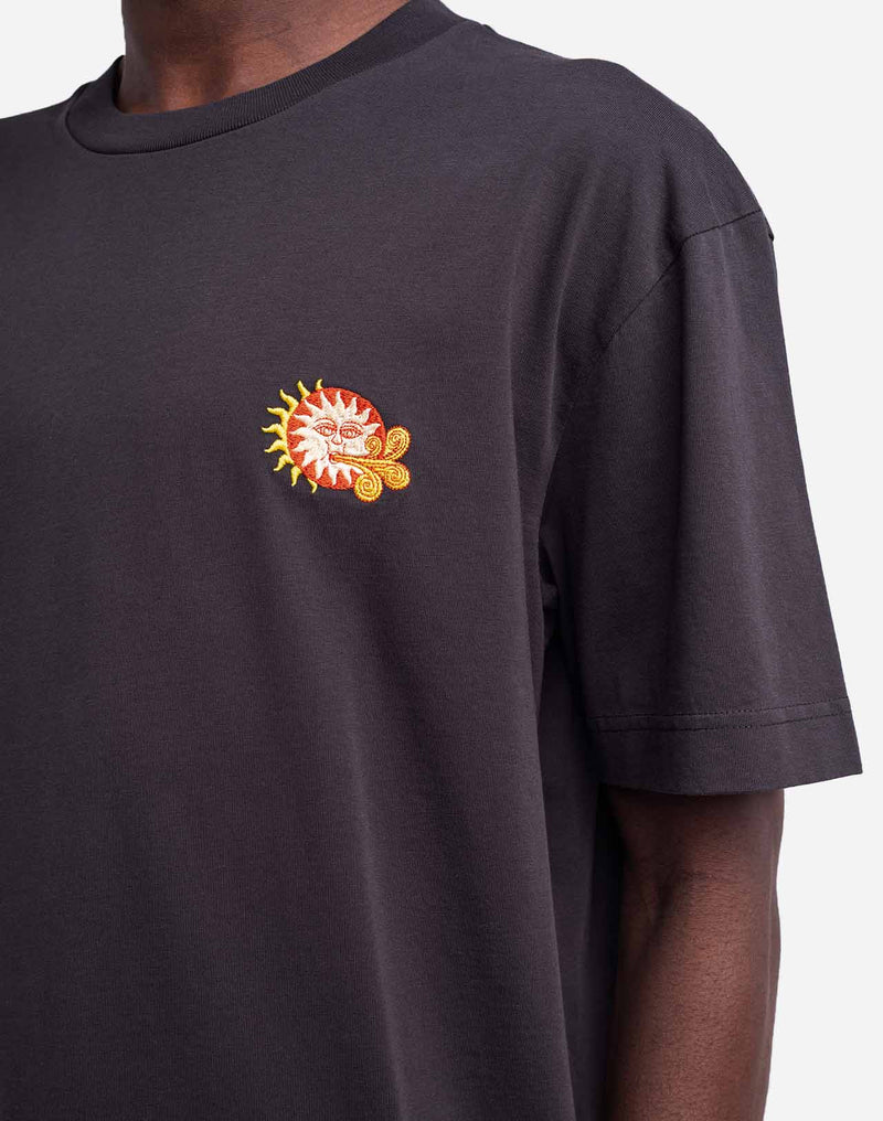 T-shirt ample Weather noir carbone