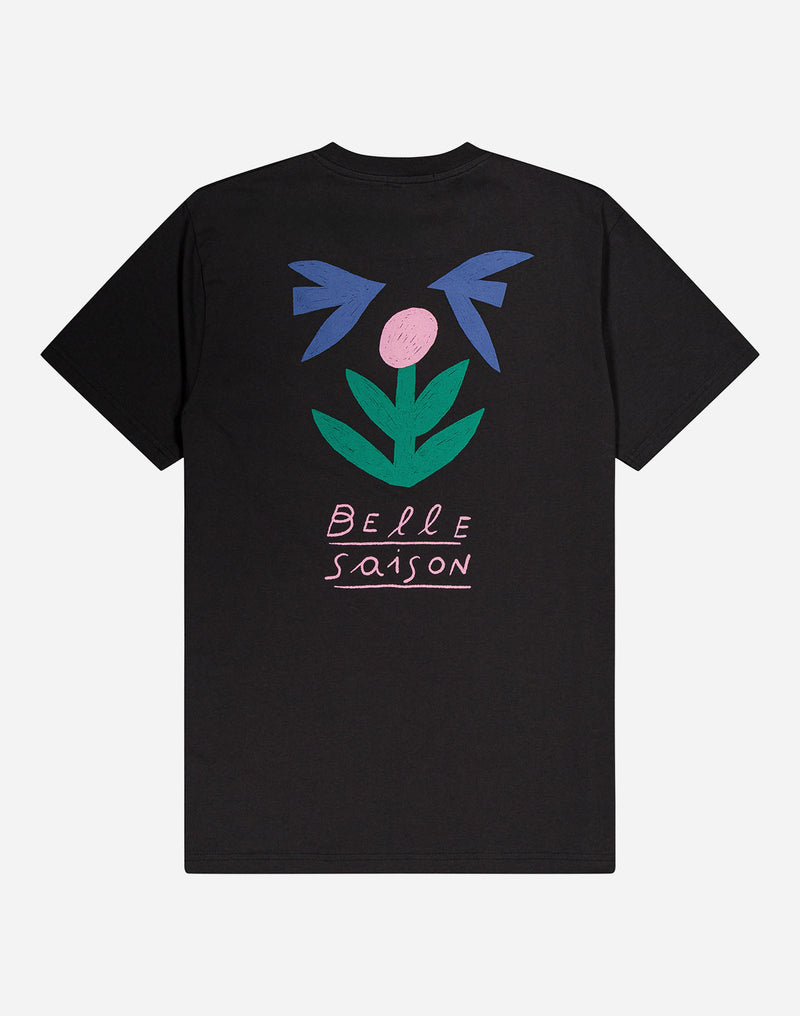 T-shirt Belle saison noir carbone