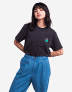 T-shirt Belle saison noir carbone