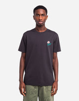 T-shirt Flowering noir carbone