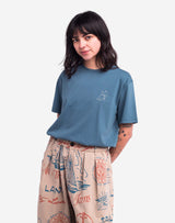 Steel blue Goose t-shirt