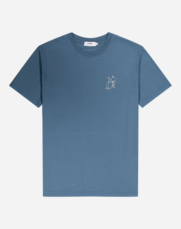T-shirt Goose bleu acier