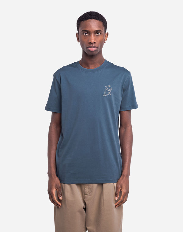 T-shirt Goose bleu acier