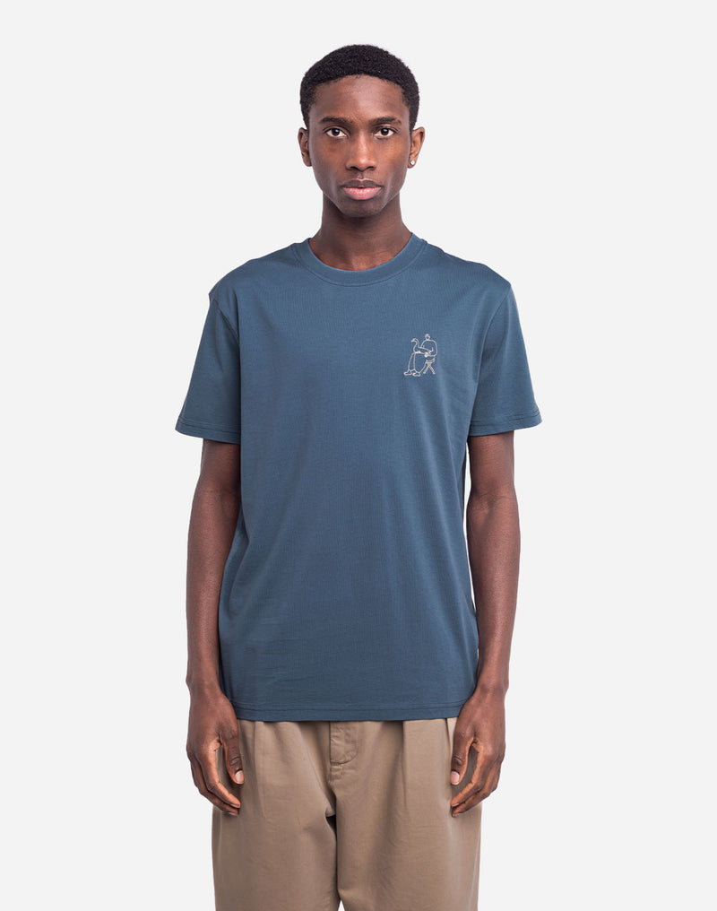 T-shirt Goose bleu acier