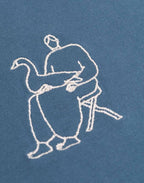 T-shirt Goose bleu acier