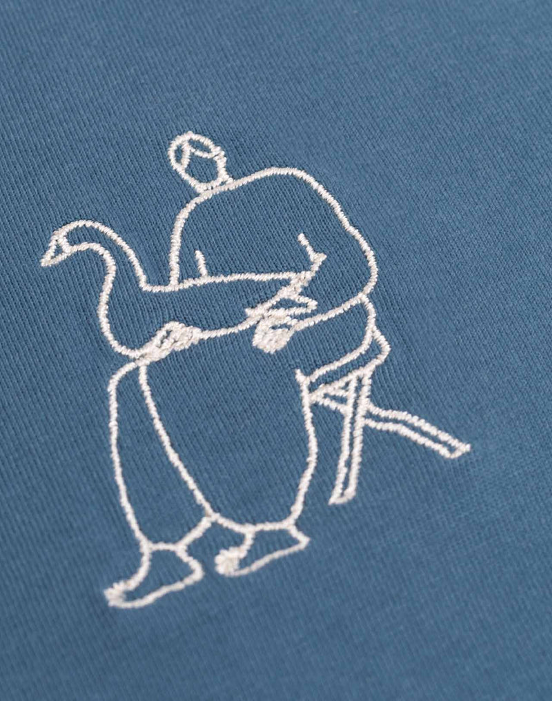 T-shirt Goose bleu acier