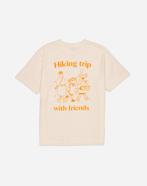 T-shirt Hiking Trip ivoire ample