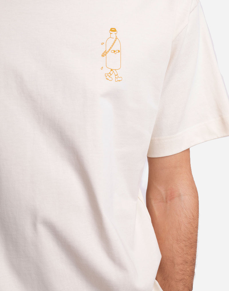 T-shirt Hiking Trip ivoire ample